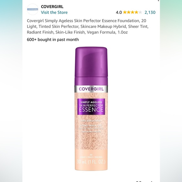 COVERGIRL Simply Ageless Foundations in Light and Light Medium - Picture 2 of 8